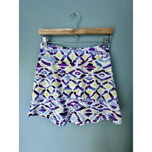 Title Nine Skirt Womens XS Purple Geometric Active Golf Skirt Skort